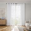 Spitzenvorhänge, Verdickte hochdichte transparente Vorhänge mit Blumenmuster, Wellenförmige Spitzen-Tüllvorhänge für Wohnzimmer, Schlafzimmer, Balkon, Weiches Licht