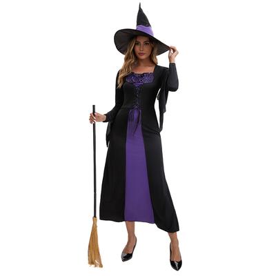 2026 New Large Size Purple Demon Witch Costume Witch Costume Stage Party Costume