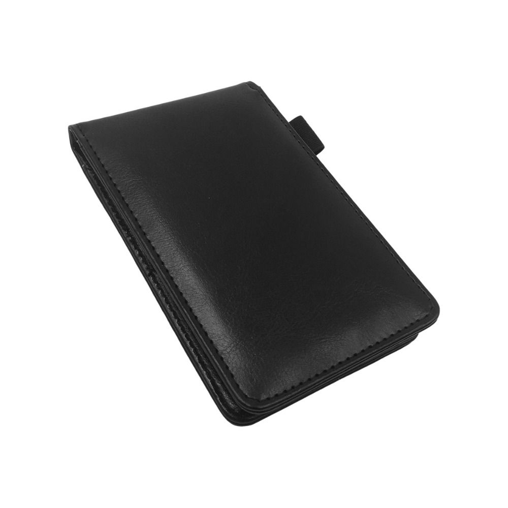 Leather Cover Pocket Notepad Lined Paper Business Memos Retro Portable Planner Office Use