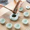 7pcs Tea Set 1pc teapot +6pcs teacups Chinese Kung Fu ceramics tea  Porcelain Heat Resistant Tea Cup Portable Puer Tea Cups