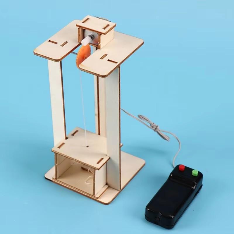 Sada pro vědecký projekt DIY Hračky puzzle Kreativní vzdělávání DIY Podrobný průvodce Model elektrického výtahu Dárky pro děti Dospělé