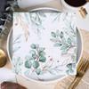 40pcs Green Plant Printed Party Paper Towel 33*33cm Tissue Eucalyptus Paper Napkins  Restaurants