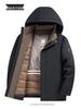 Men's 2025 Winter Hooded Down Jacket with Removable Liner - Thickened and Warm Casual Wear