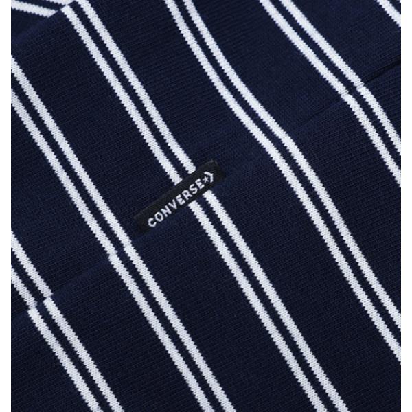 Converse Men woMen STripe Logo Loose FiT T shirT Navy Ucj690 695