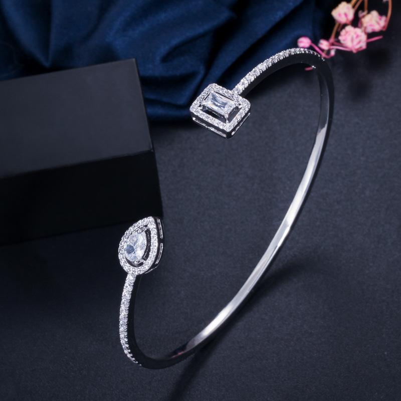 S0150 Micro-Inlaid Zir*****Pen Bracelet T-Shaped Platinum Bracelet, Environmentally Friendly