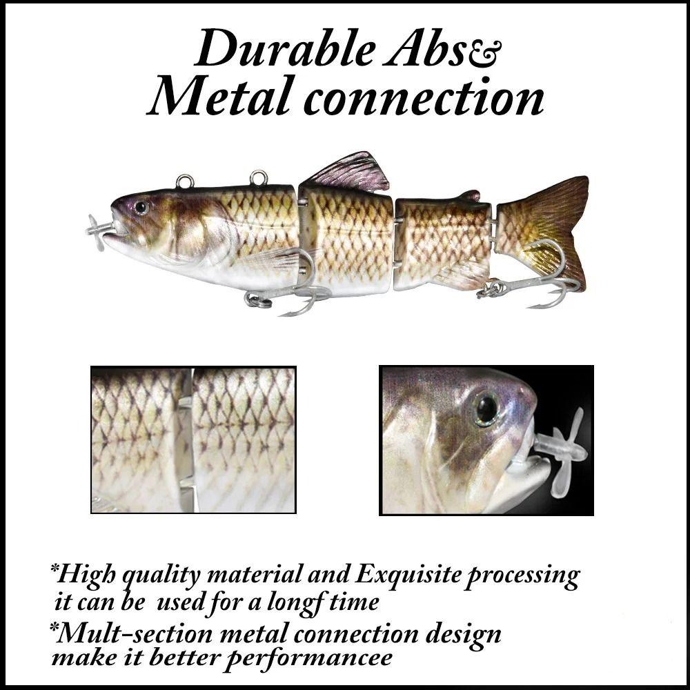 Bionic Fish Electric Lure Wobblers Swimbait Hard Fishing Lure  Freshwater Saltwater