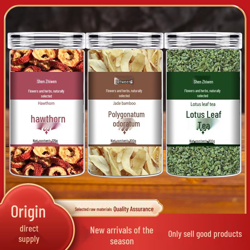 Shen Zhiwen Hawthorn Lotus Leaf Tea with Cassia Seed – Herbal Brew for Summer Wellness