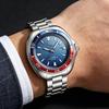 Business Mens Analog Watches Wateproof Diving Watch Luminous Dial Steel Band Daily Calendar Quartz Watch