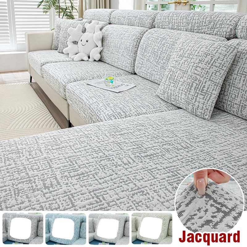 Jacquard Sofa Seat Cushion Cover Elastic Soft Sofa Covers For Living Room Furniture Protector Couch Cover Anti-Dust Removable