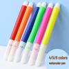 Kids' DIY Graffiti Watercolor Pens & Brushes: 4, 5, 6 Color Sets - Cartoon Art Supplies for Kindergarten