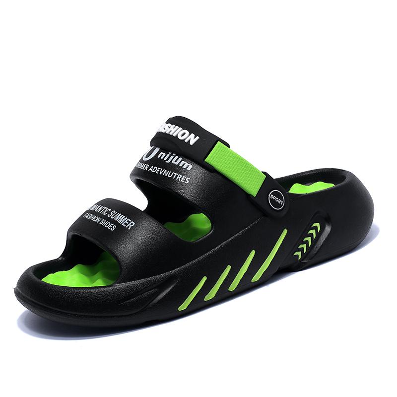 Summer Men's Massage Slippers Outdoor Sandals Beach Comfortable Soft Slides Indoor Casual Shoes