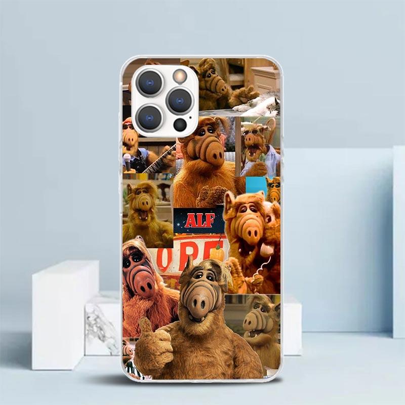 

A-Alf TV Series Soft Cover for iPhone 16 17 Air 15 14 Pro Max 16E Phone Case 13 Mini 12 11 7 SE 8 Print Pattern Fit Cases 16 17 iPhone 13 Mini