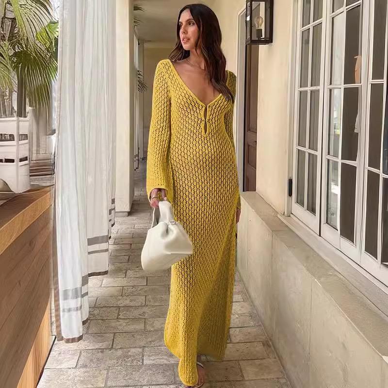 High Waisted Dress with Flared Sleeves Swimsuit Hooded Skirt