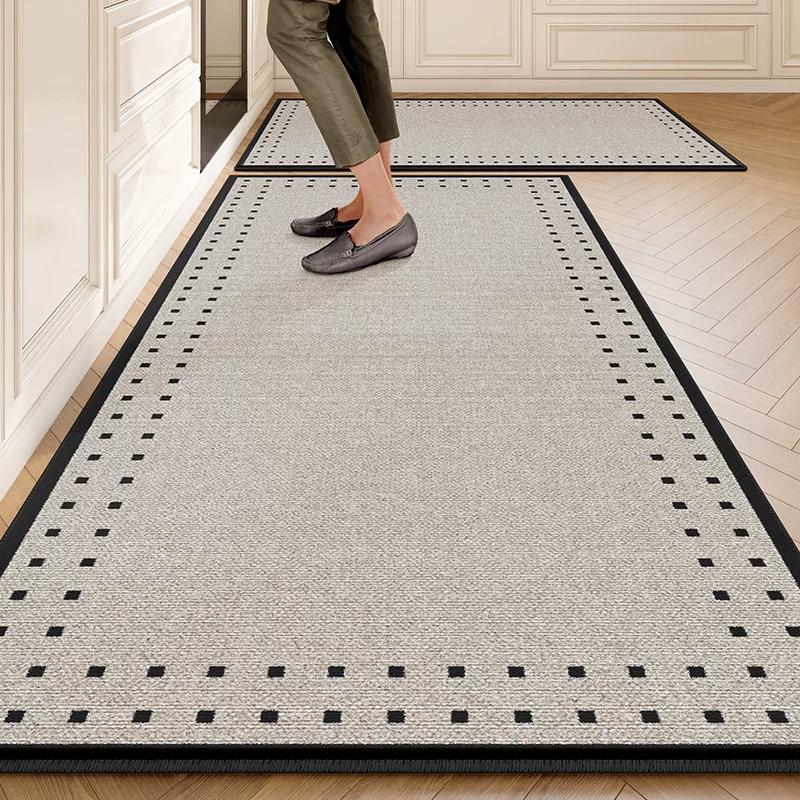 Kitchen floor mat, waterproof, anti slip, oil resistant, erasable, non washable, dirt resistant, specialized for household use, floor mat, carpet