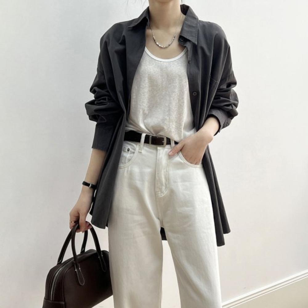 Lala Basic Cotton Shirt Maiac041
