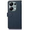 KHAZNEH For Xiaomi Redmi Note 13 Pro 4G/Poco M6 Pro 4G Case RFID Blocking Stand Cover with Litchi Texture