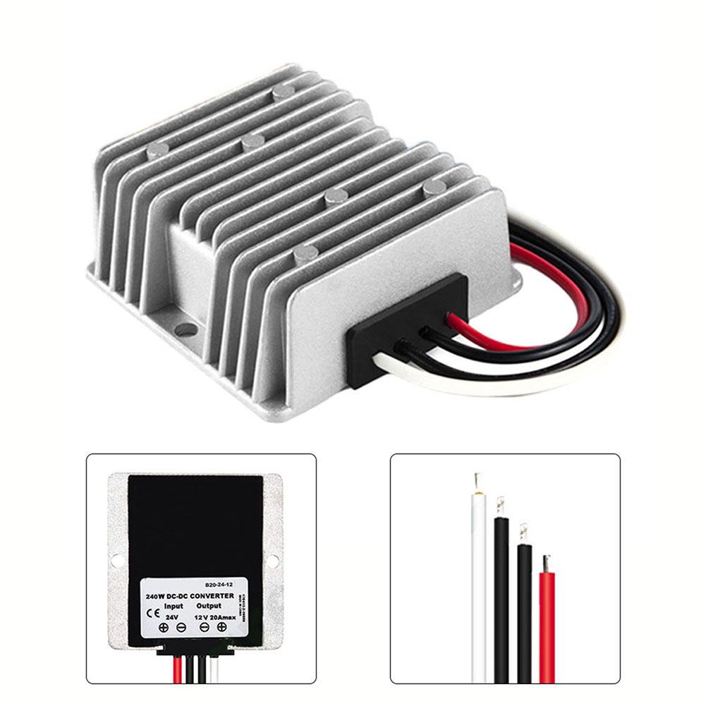 1pc DC Power Converter 240W Power Conversion 24V To 12V DC-DC Step-down Converter For Electrical Systems Accessories