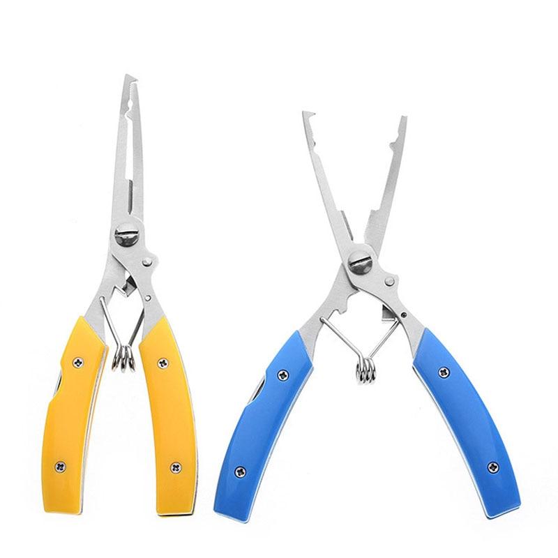 Krokfjerner for fiskeutstyr Flettet linekutter Splittringverktøy og kveilet snor - Surf Fishing Plier Multifunksjonell saks