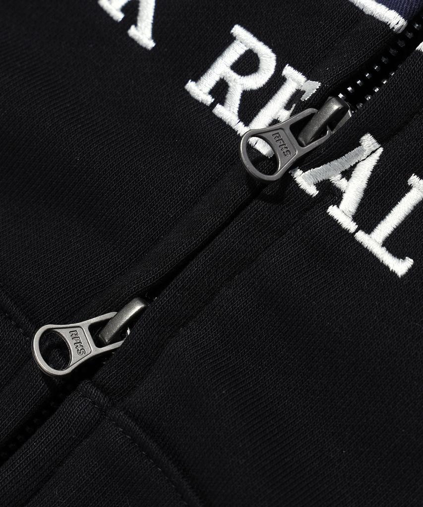 Rayfikers Applique Logo Zip-Up Hoodie Black (Mp6Tu148-076)