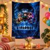 Polyester Wall Tapestry with Demon Slayer Design, Decorative Hanging for Bedroom Living Room Dorm