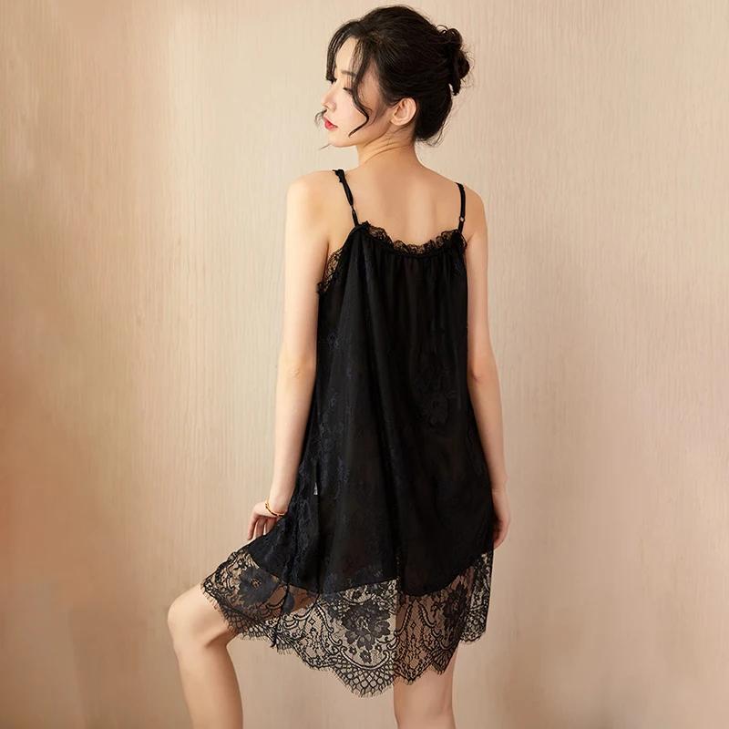 Sexy Dress for Women Clothes Sling Lace Wear Comfortable Lingerie Sleeveless Female Summer Dress