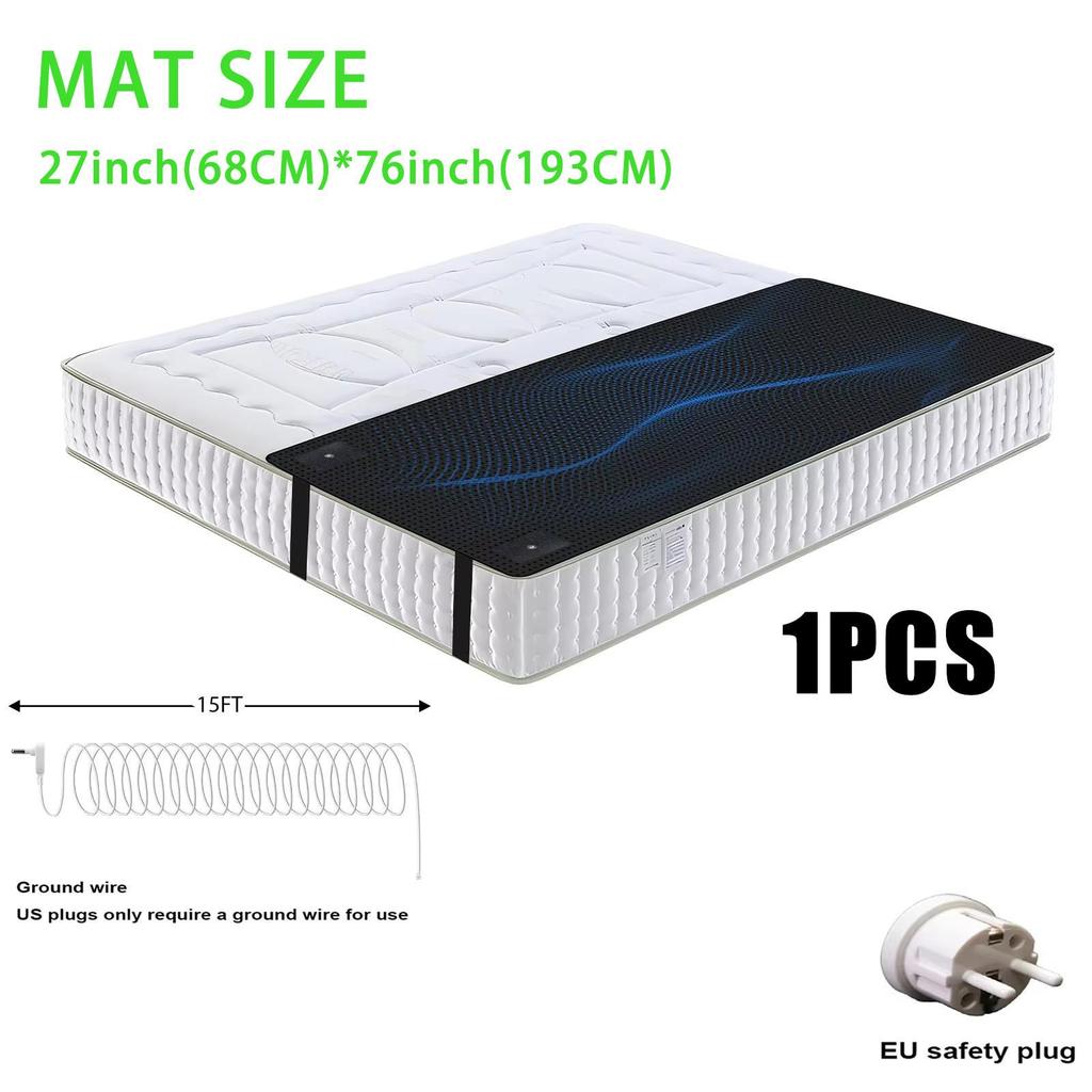 Grounding Sleep Mat Conductive Leather Earthing Mattress Pad Better Sleep Stress Relief