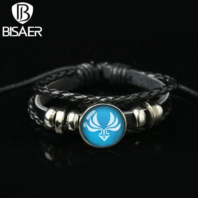 Bisaer Genshin Impact Seven Elements Bracelets Collection for Women & Man Fashion Alloy Bracelet