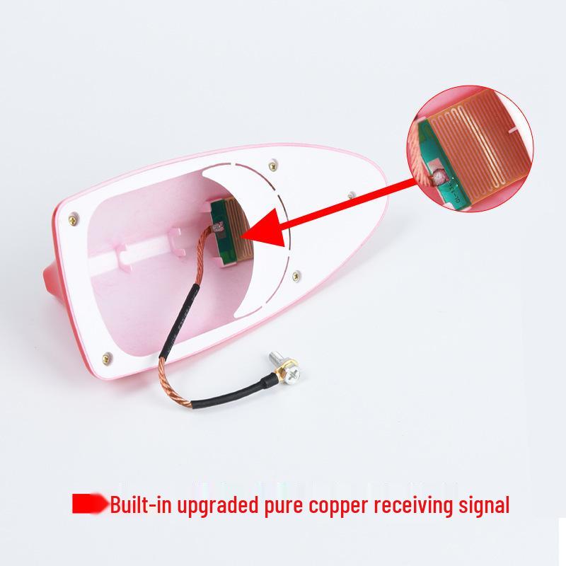 Shark Fin Radio Antenna: Roof Decoration & Signal Booster, No-Drill Installation