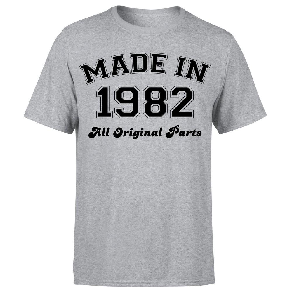 Made in 1982 All Original Parts TShirt 43rd Birthday Unisexs Gift Ideas