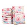 Sac de rangement sous vide en tissu à imprimé floral Sac de rangement étanche Sac de compression pour couette Rangement domestique