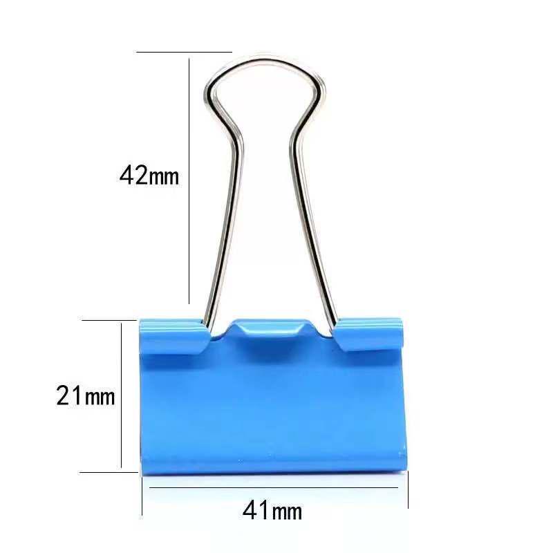 

Чорний затискач-біндер з довгим хвостом, повні характеристики - Металевий офісний затискач-метелик