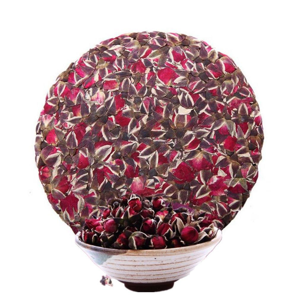 200g Premium Dried Rose Buds Flower Tea Cake Compressed Herbal Scented Tea