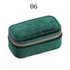 Mini Ring Box Travel Jewelry Box Ring Zipper Velvet Storage Case Jewel Packaging Earrings Necklace Organizer Storage Box Trip