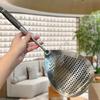 201 Stainless Steel Kitchenware Cooking Strainer With Wood Handle Pepper Seasoning Colander Sieve Utensils Filter Scoop Spoons