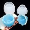1 Set Egg Shape Candle Jar Silicone Molds Storage Box with Lid Epoxy Resin Mould Egg Candle Cup Decoration Gypsum Dripping Mold