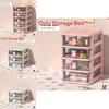 Cartoon Bunny Plastic Drawer Organizer With Dividers For Jewelry And Cosmetics Storage