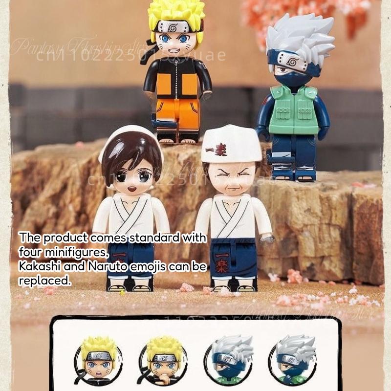 Keeppley Naruto Ichiro Lamian Noodles Shop Building Block Model Children's Educational Toy Birthday Gift Assembled Animation
