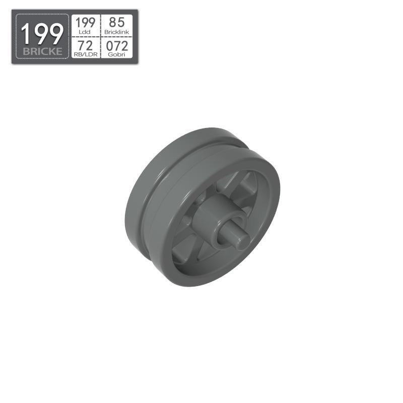 BRICKE 50862 Retro Motorcycle Wheel Hub for Lego-Compatible MOC Building Blocks Accessories 50g (85 pcs)