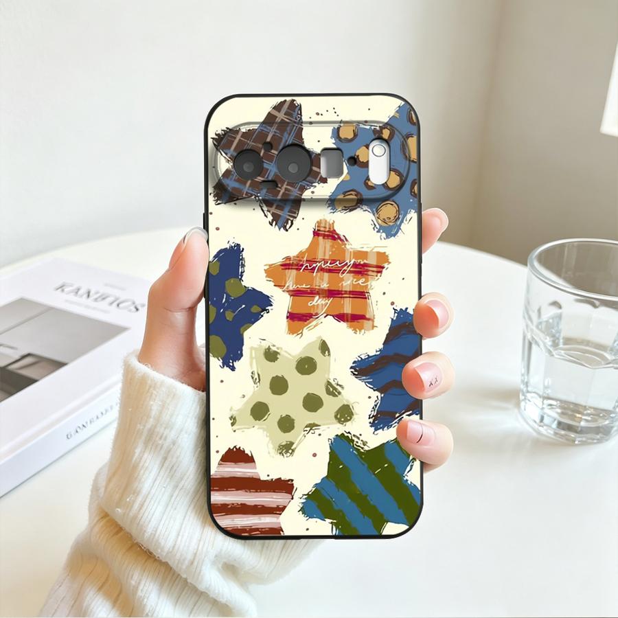 Case for Google Pixel 11 pro 11ProXL 8a 6 7 8 Pro 10 9 Pro XL 6a 9a 10a 7a Funda Phone Cover Studded Star Cute