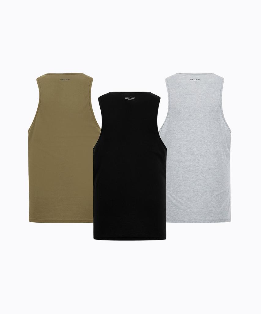 LIMELIGHT APPAREL [3Pack] Back Logo Sleeveless (3 Colors)