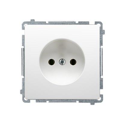 Single socket without grounding BMG1.01/11 Basic module white