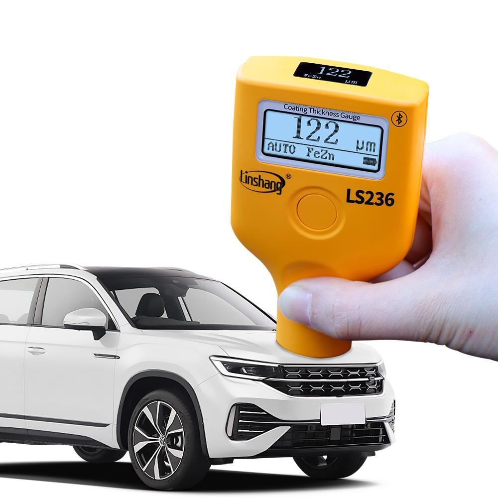 Portable Coating Thickness Gauge Dual Screen Car Paint Checker Meter Car Tester Paint Film Coating Thickness Gauge 0.0-5000μm оранжевый