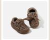 Girls' Winter Knit Toddler Shoes - Cozy Velvet Lined Casual Shoes