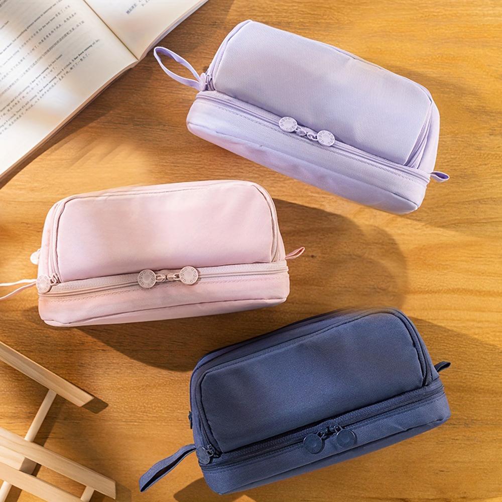 Multi-layer Large capacity Pen case Simple Multi-functional Portable stationery pencil case storage bag pouch holder box