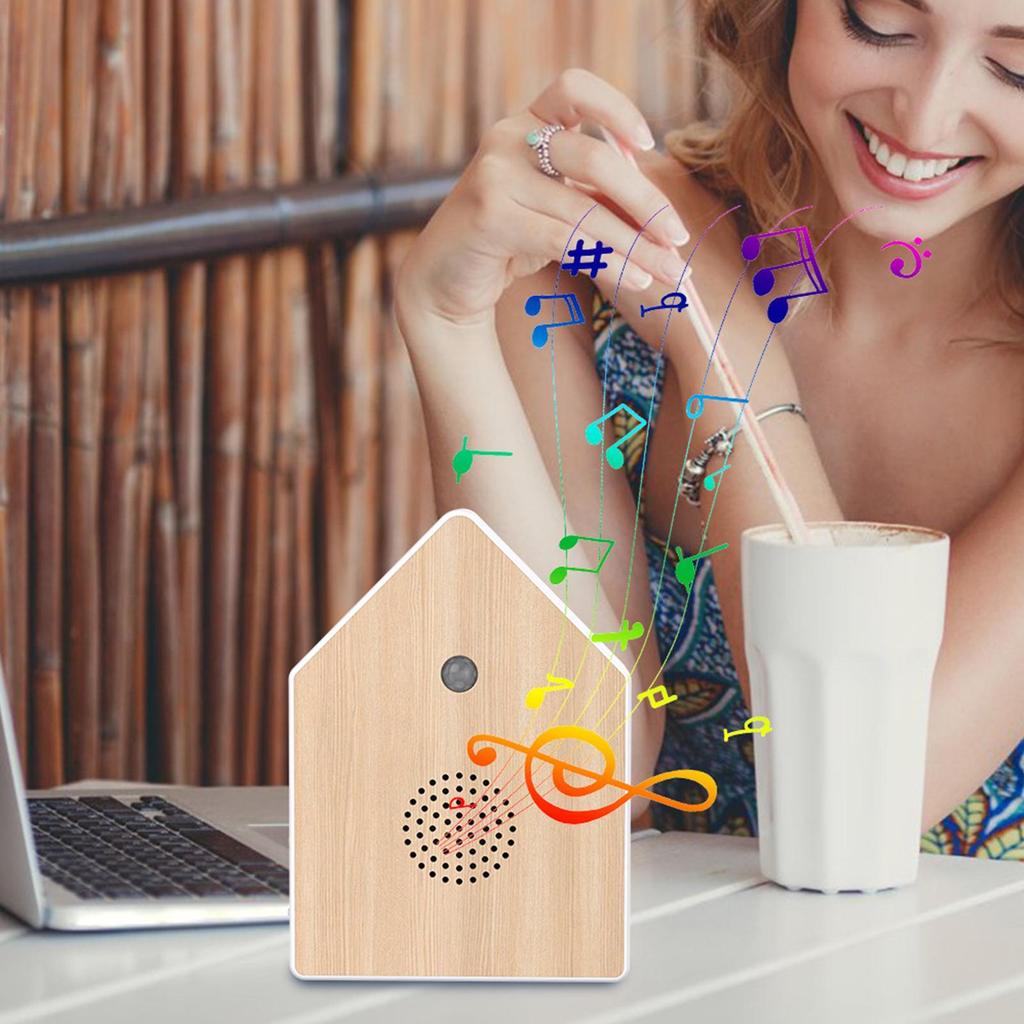 Bird Chirping Sound Box Indoor Ambient Noise Table Bird Singing Machine Nature Voice Sleep Aid for Bedroom Garden Patio Garden