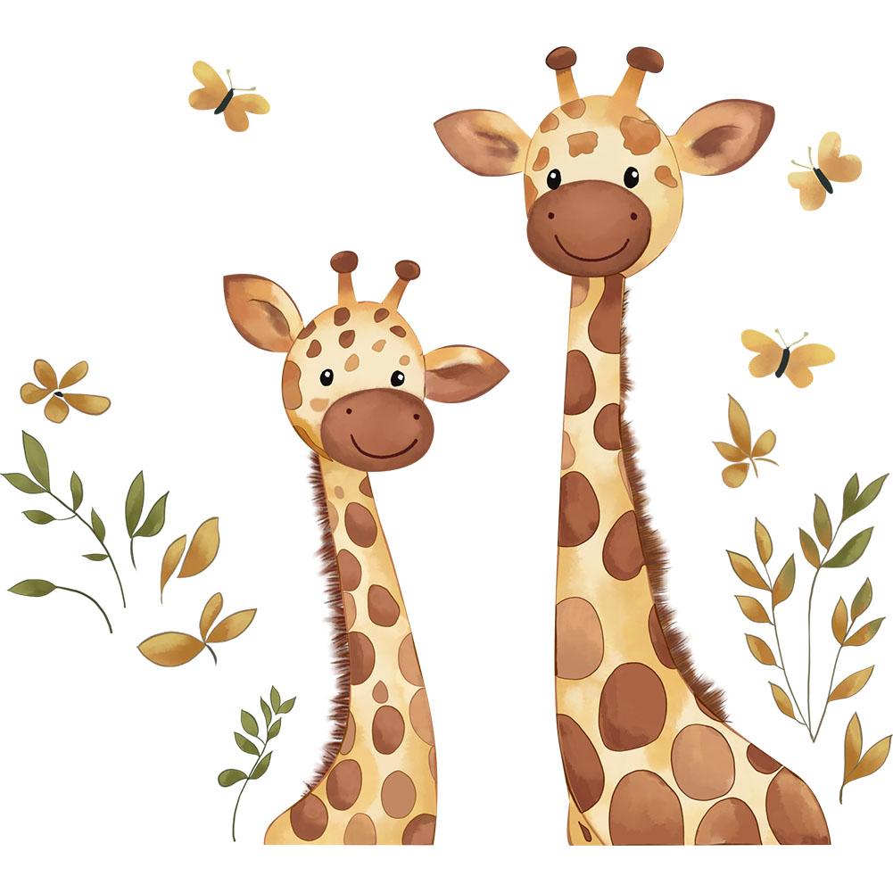 

Наклейки на стену с жирафами для детских комнат Детские наклейки Украшения для дома