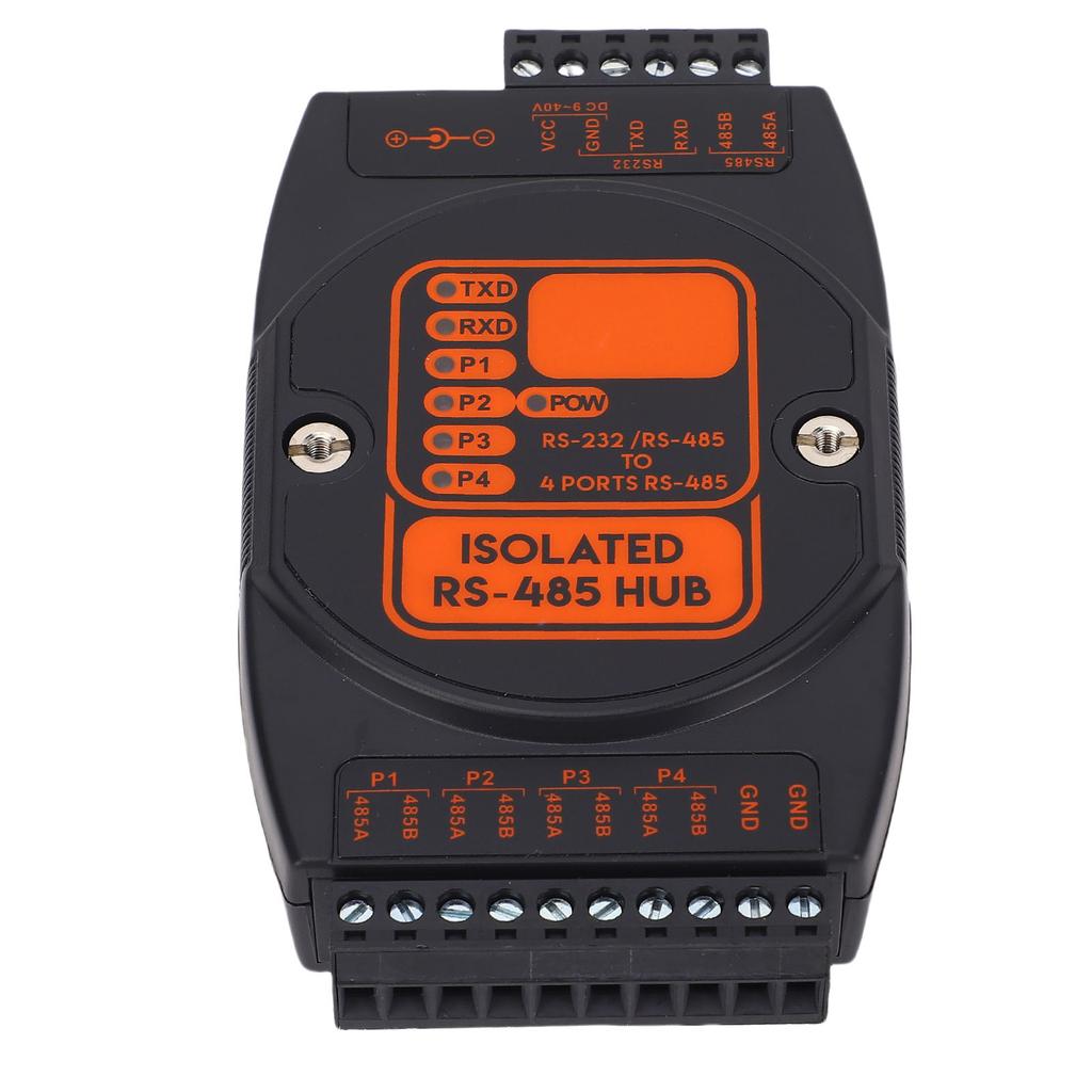 Isolated Hub 1 Way 232 485 To 4 Way 485 Industrial Grade Converter Prevent Thunder Shocks for 35mm Guide Rail