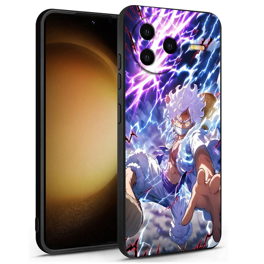 Case for Xiaomi Redmi 13C 9 K40 K80 Pro A3 A1 A2 Plus 14C 10 12C A5 A4 Black Soft Phone Cover One Piece Cool Luffy