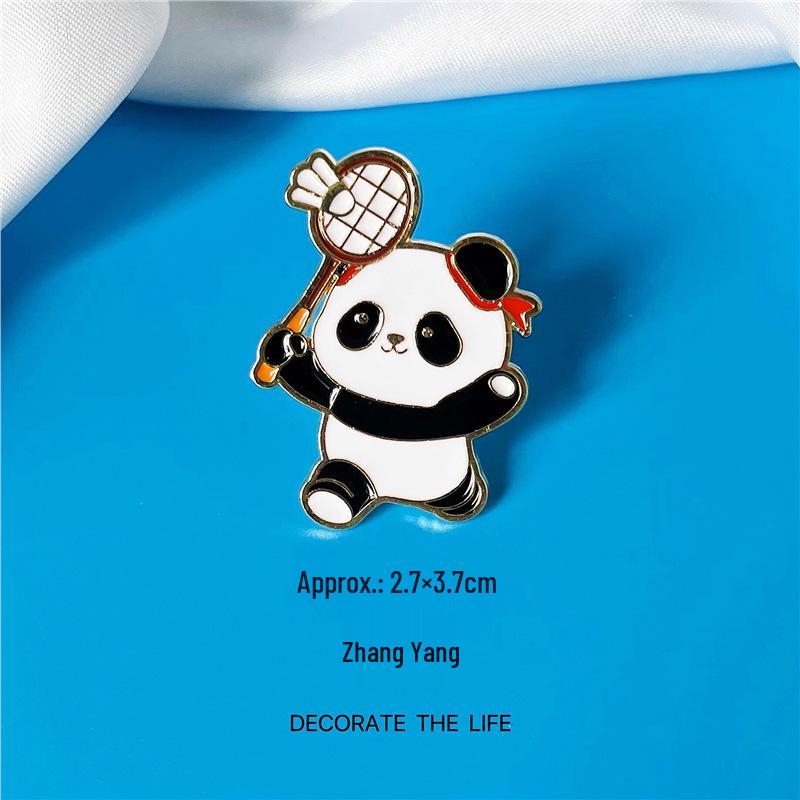 Multi-Sport Emblem Pin: Football, Basketball, Badminton, Tennis, Baseball, Billiards, Table Tennis, Volleyball Brooch