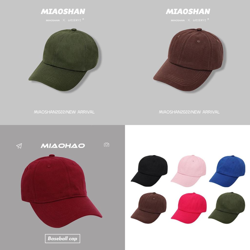 Stylish Summer Black Baseball Cap Women's Adjustable Sun Hat Unisex Versatile